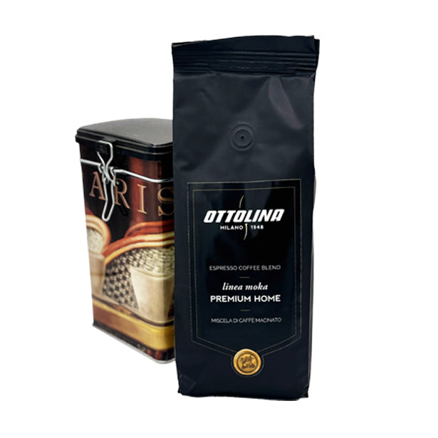 🎄 Latta Regalo Natale – 500g Miscela Famiglia Macinato Moka